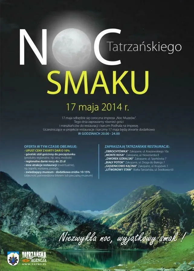 NOC TATRZAŃSKIEGO SMAKU