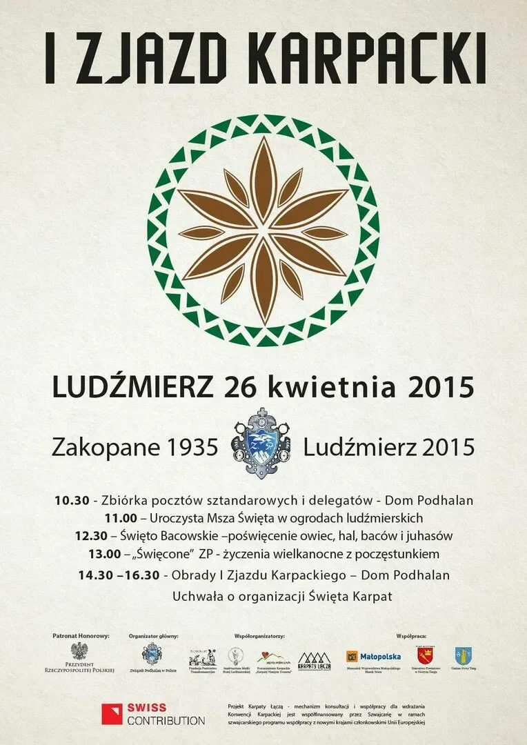 Święto ludzi Karpat - Zaproszenie na I Zjazd Karpacki