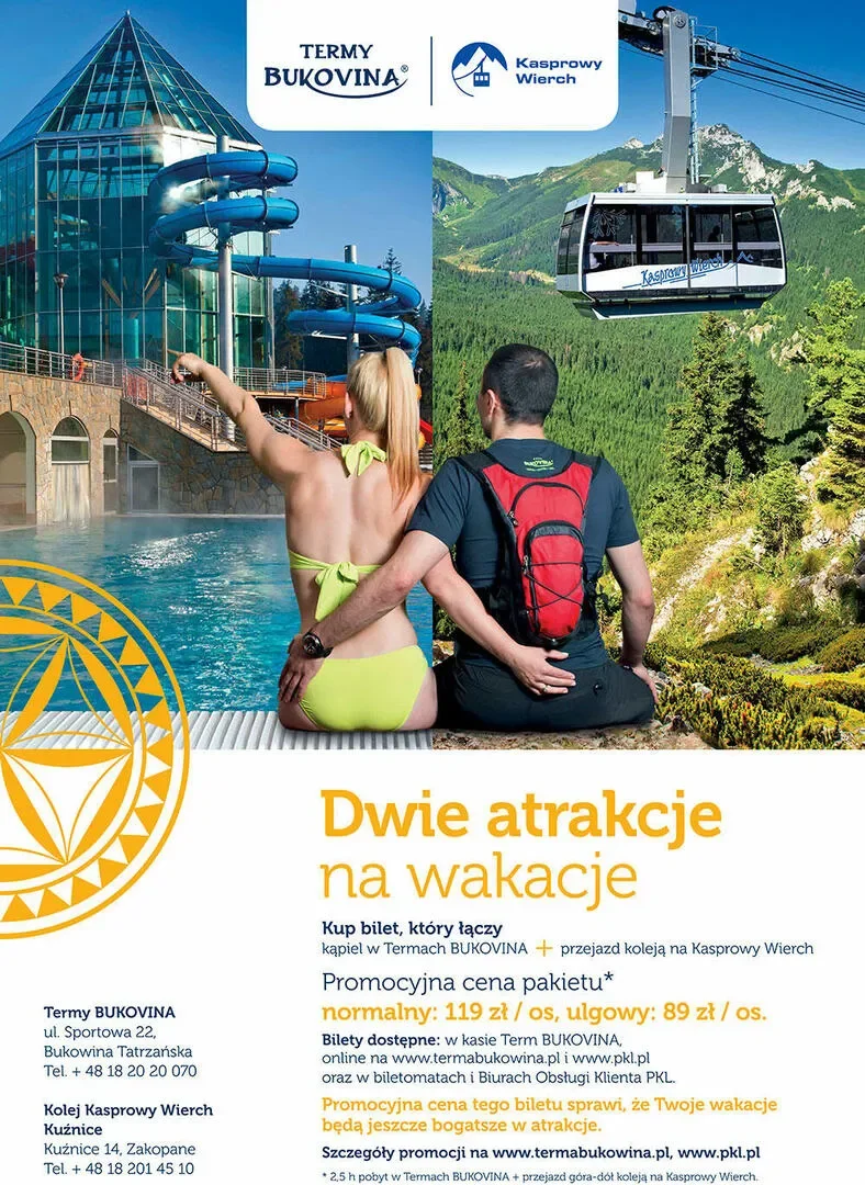 Dwie atrakcje na wakacje