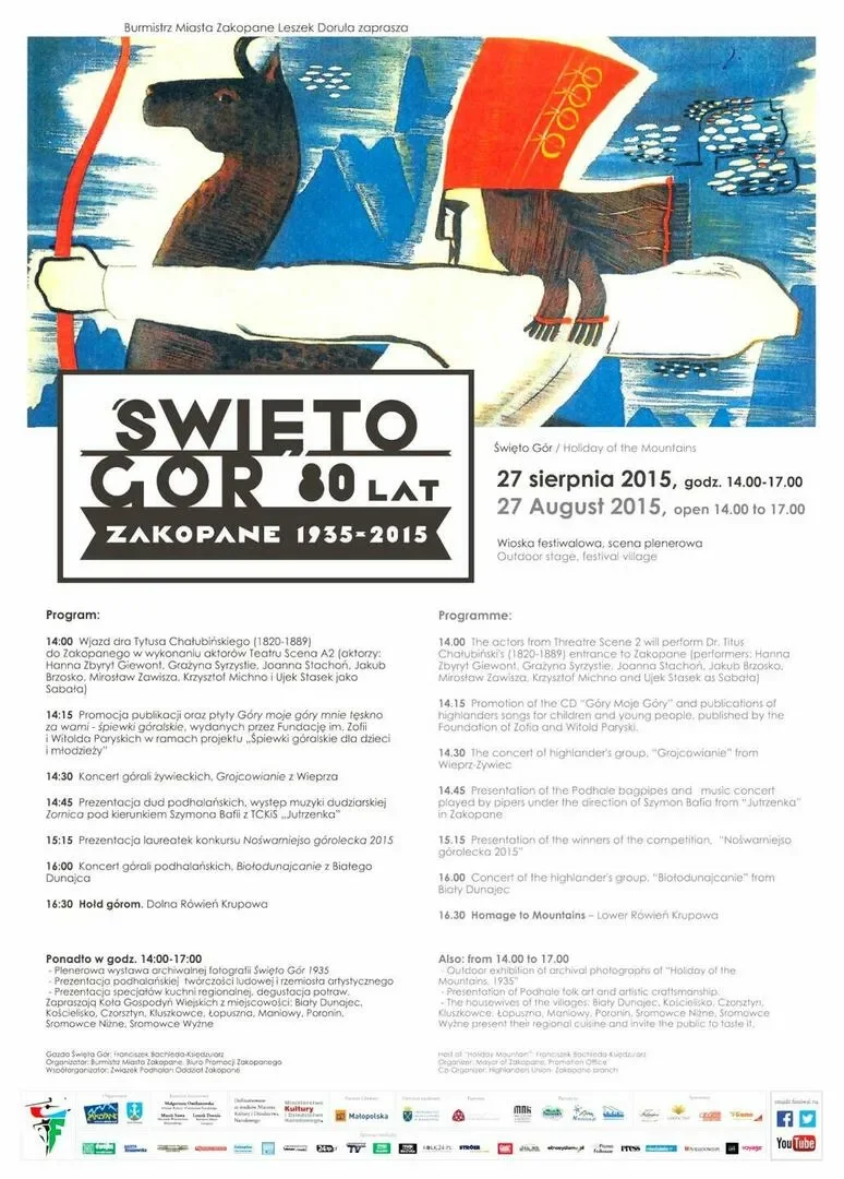 Jubileusz 80-lecia „Święta Gór” w Zakopanem