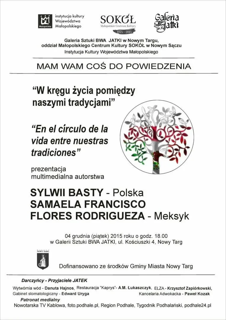 W kręgu życia pomiędzy naszymi tradycjami - Koncert przeplatany prezentacją multimedialną