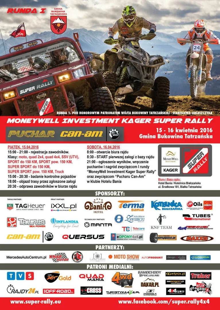 Górski początek sezonu MoneyWell Investment Kager SUPER RALLY 2016