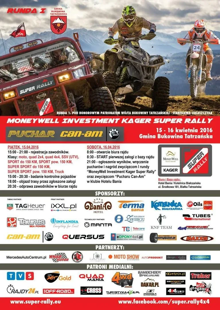 Ruszył Puchar markowy Can-Am! - Otwarcie sezonu MoneyWell Investment Kager SUPER RALLY 2016