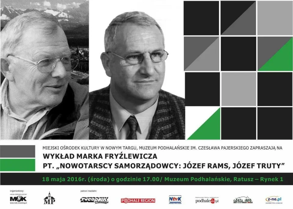 Wykład Marka Fryźlewicza pt. "Nowotarscy Samorządowcy: Józef Rams, Józef Truty"