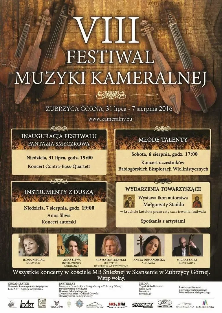 VIII Festiwal Muzyki Kameralnej Zubrzyca Górna 2016