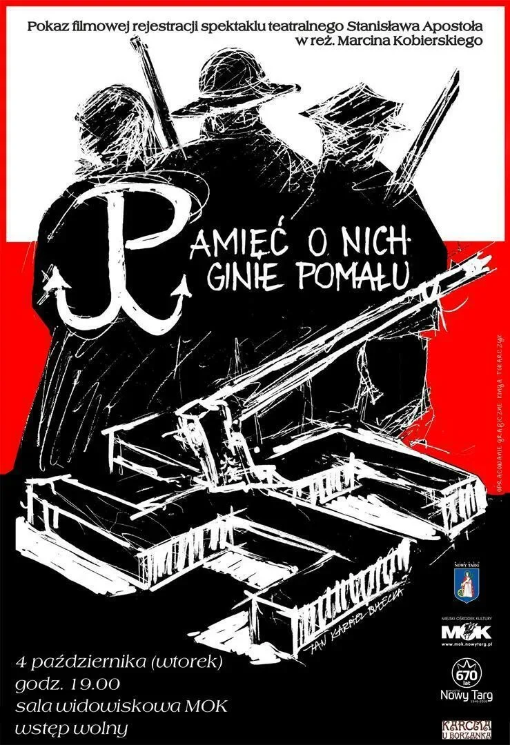Pokaz filmowej rejestracji spektaklu teatralnego Stanisława Apostoła