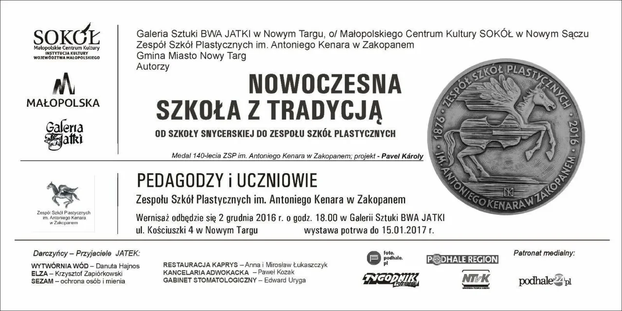 Otwarcie wystawy "Nowoczesna szkoła z tradycją - od szkoły snycerskiej do Zespołu Szkół Plastyc