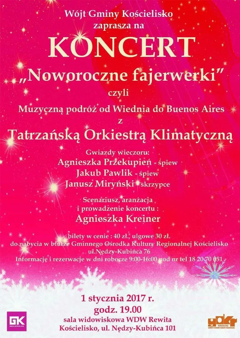 Koncert Noworoczny Tatrzańskiej Orkiestry Klimatycznej