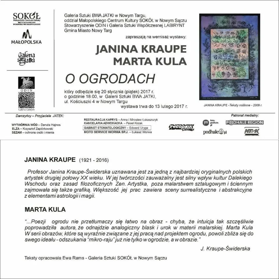 Wernisaż wystawy "O ogrodach"