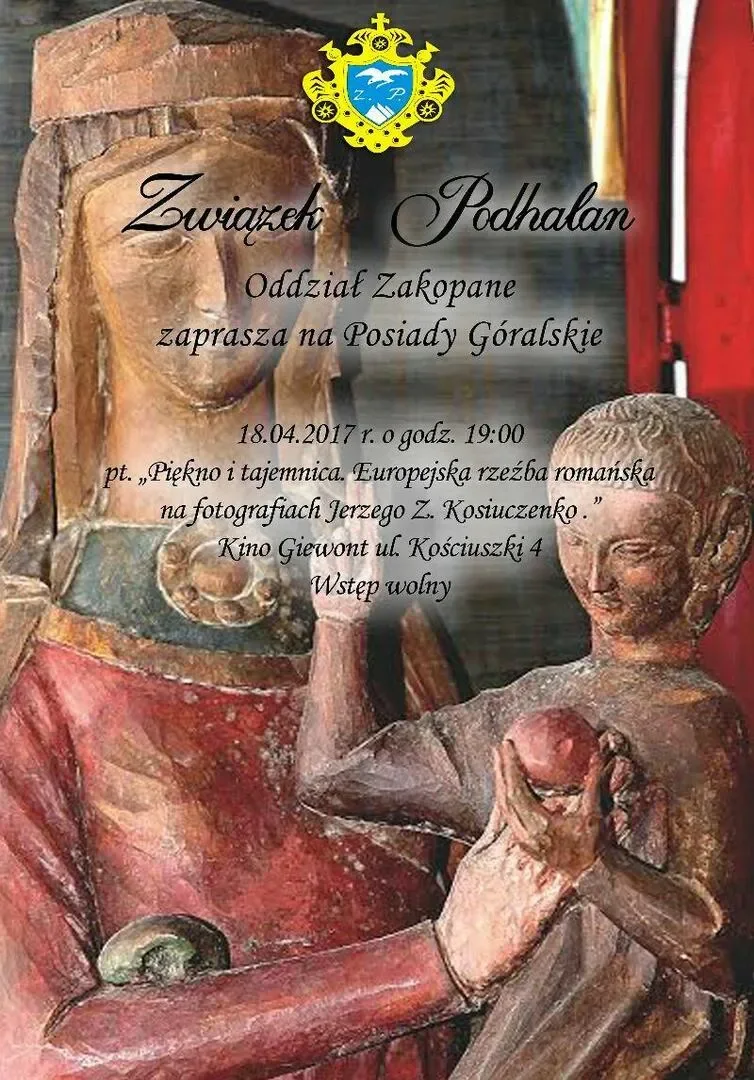 Posiady Góralskie pt."Piękno i tajemnica. Europejska rzeźba romańska na fotografiach Jerzego Z.