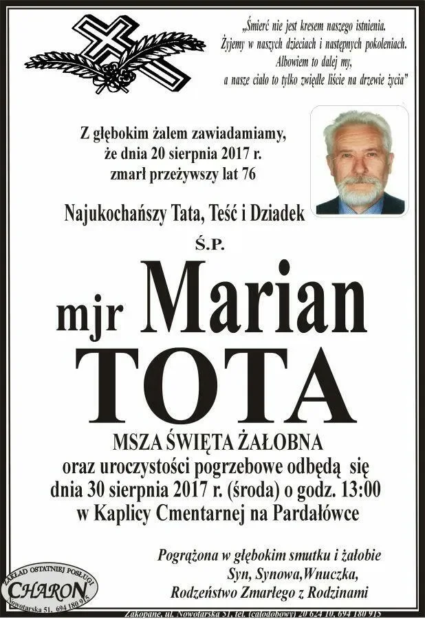 Odszedł Przyjaciel, dowódca, patriota...