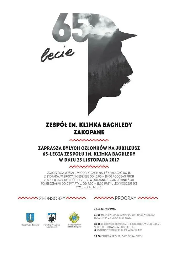 Jubileusz 65-lecia Zespołu im. Klimka Bachledy