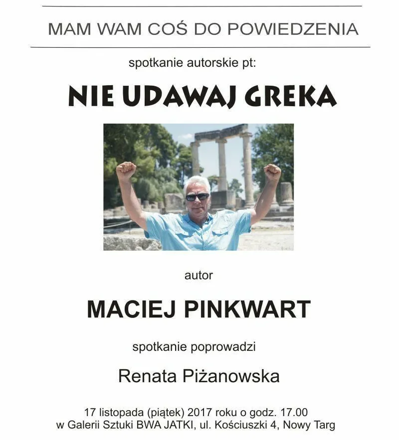 Spotkanie "Nie udawaj Greka"