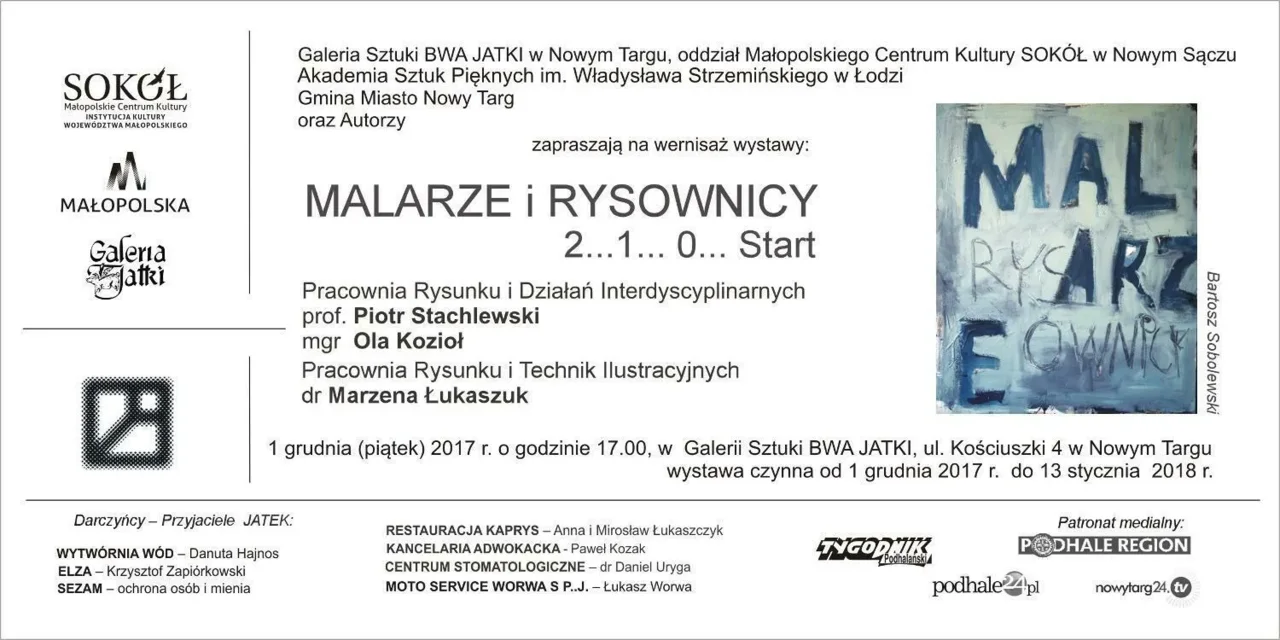 Wernisaż wystawy "Malarze i rysownicy 2... 1... 0... start"