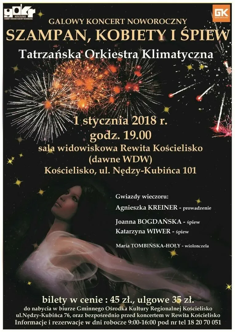 „Szampan. kobiety i śpiew” - KONCERT NOWOROCZNY
