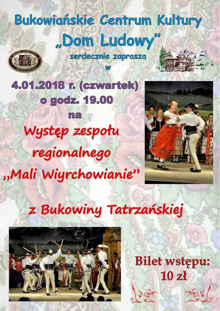 Występ zespołu regionalnego "Mali Wiyrchowainie"