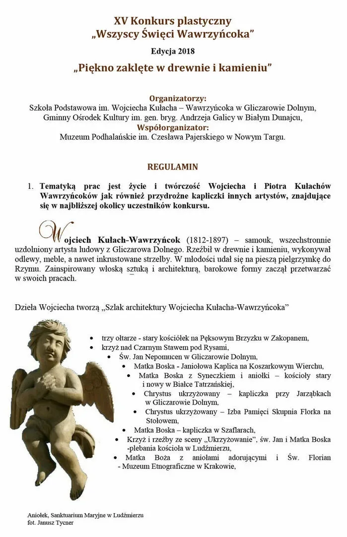 XV Konkurs plastyczny „Wszyscy Święci Wawrzyńcoka”