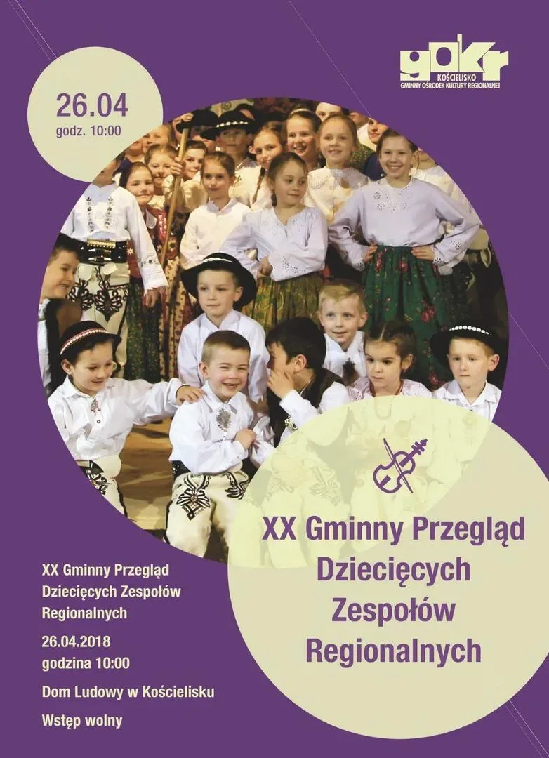 XX Gminny Przegląd Dziecięcych Zespołów Regionalnych