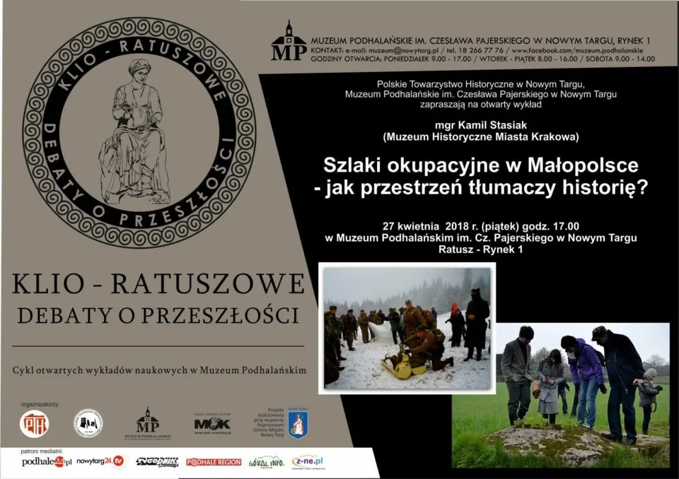 Wykład - Szlaki okupacyjne w Małopolsce - jak przestrzeń tłumaczy historię?