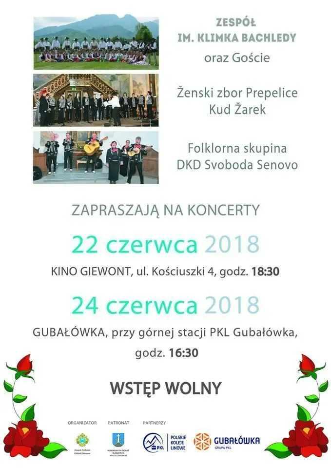 Występ zespołu im.Klimka Bachledy z zespołem ze Słoweni
