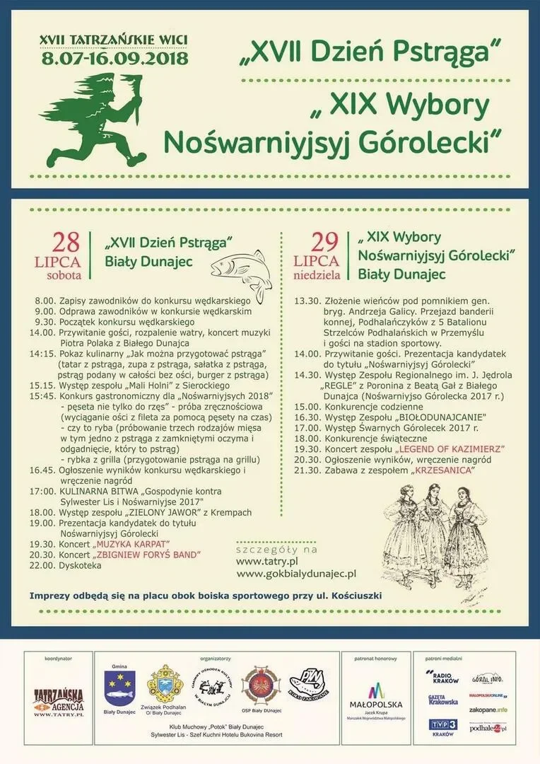 XVII Dzień Pstrąga i XIX Ogólnopodhalańskie Wybory Nośwarniyjsyj Górolecki