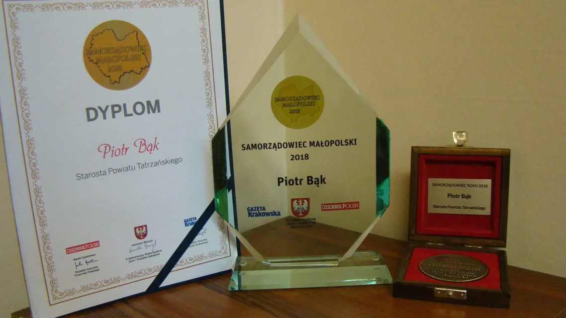 Starosta Tatrzański Samorządowcem Małopolski 2018