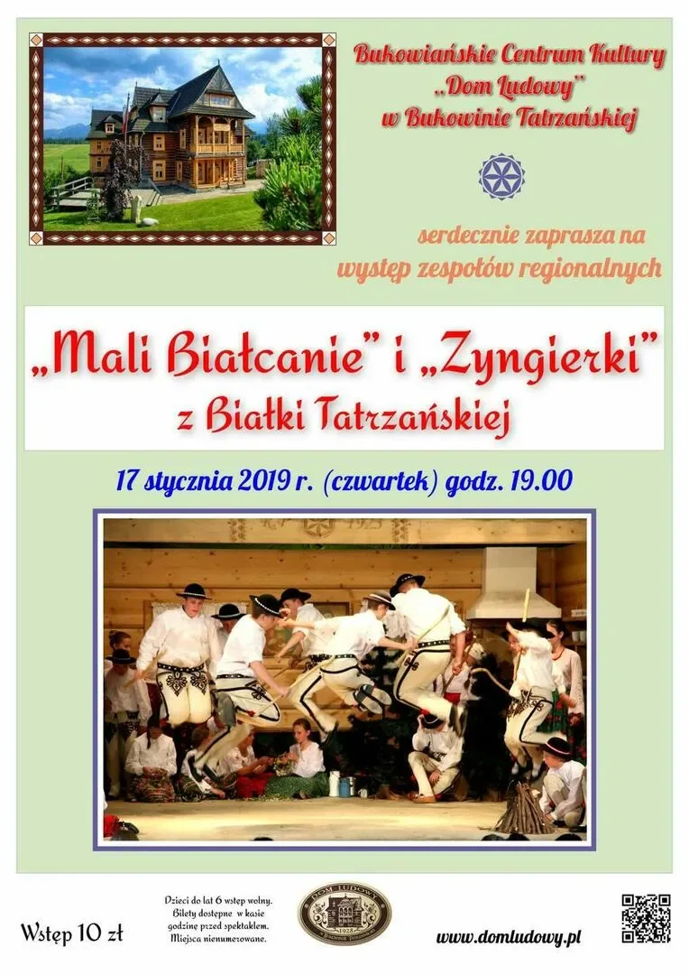 Występ zespołów regionalnych „Mali Białcanie” i „Zyngierki” z Białki Tatrzańskiej