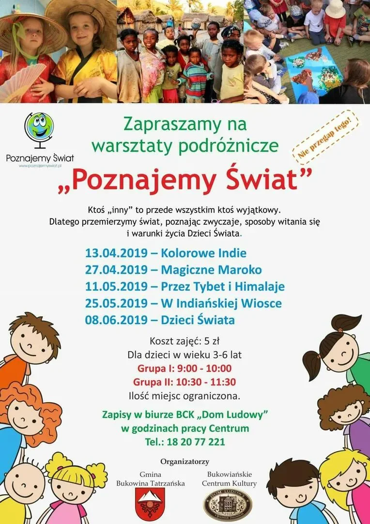 Warsztaty podróżnicze „Poznajemy Świat”