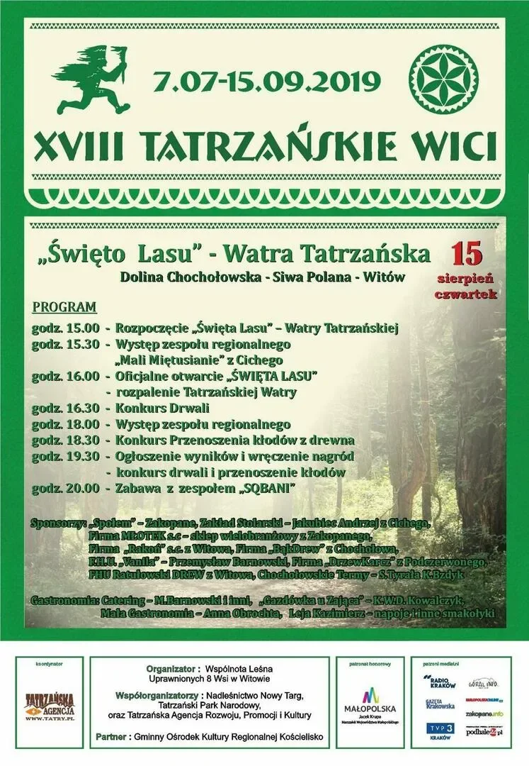 XVIII Tatrzańskie Wici - „Święto Lasu” Siwa Polana