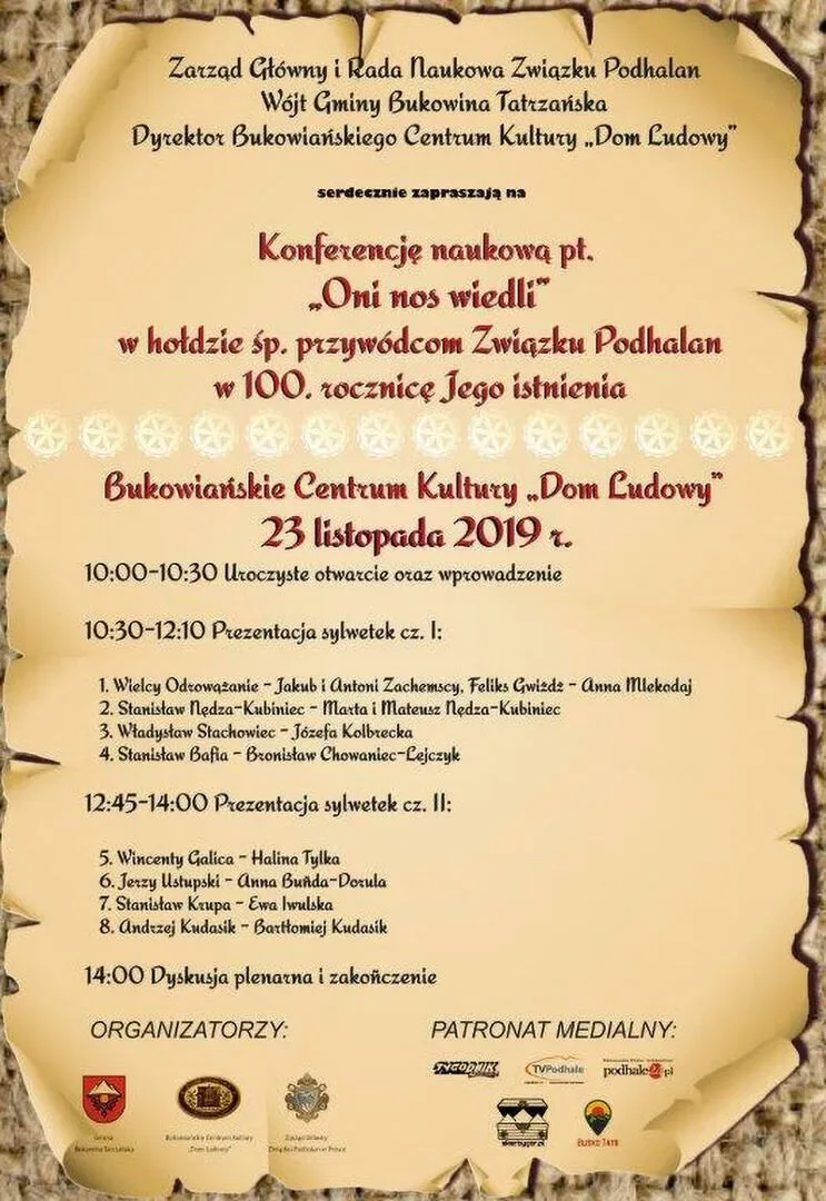 Konferencja naukowa pt. "Oni nos wiedli"