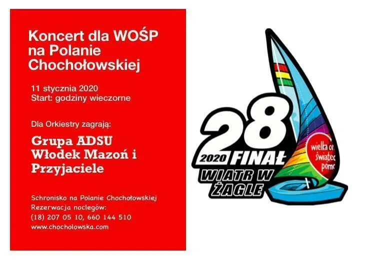Koncert dla WOŚP na Polanie Chochołowskiej