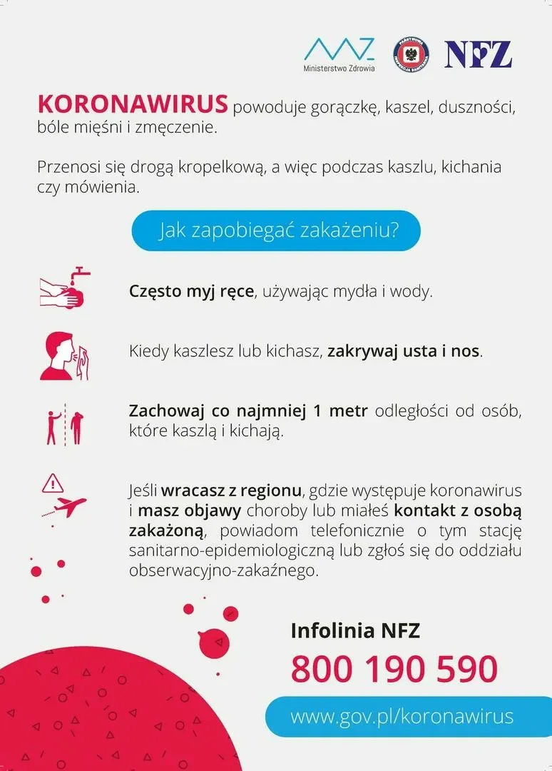 KORONAWIRUS - Jak zapobiegać zakażeniu?