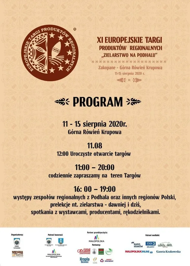 XI edycja Europejskich Targów Produktów Regionalnych