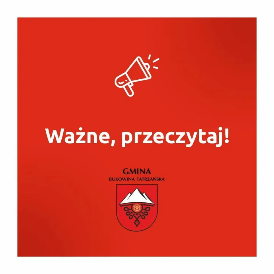 Komunikat samorządów Powiatu Tatrzańskiego
