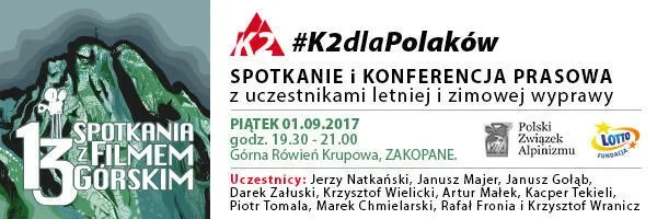 K2 dla Polaków - spotkanie z uczestnikami letniej i zimowej wyprawy
