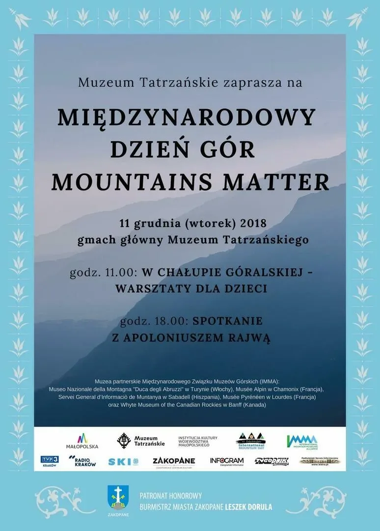 MIĘDZYNARODOWY DZIEŃ GÓR – MOUNTAINS MATTER!