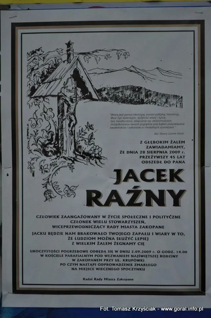 Ostatnie pożegnanie Jacka Raźnego