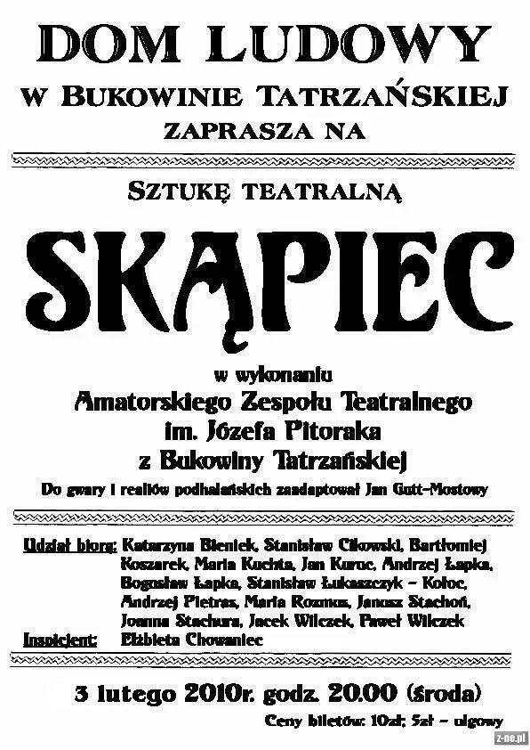 Skąpiec po góralsku - jedna z atrakcji Karnawału Góralskiego w Bukowinie [zobacz video!]