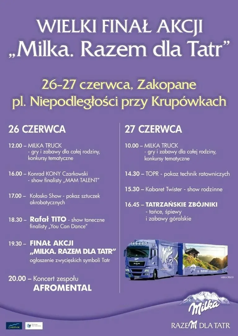 Finał akcji „Milka. Razem dla Tatr!”