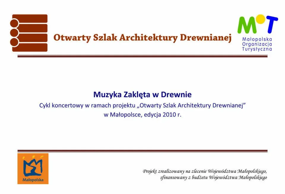 Muzyka Zaklęta w Drewnie – koncerty na Szlaku Architektury Drewnianej