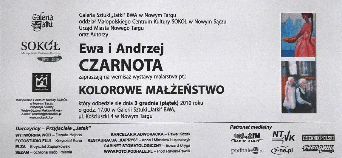 Otwarcie wystawy Ewy i Andrzeja Czarnotów pt. "Kolorowe małżeństwo"