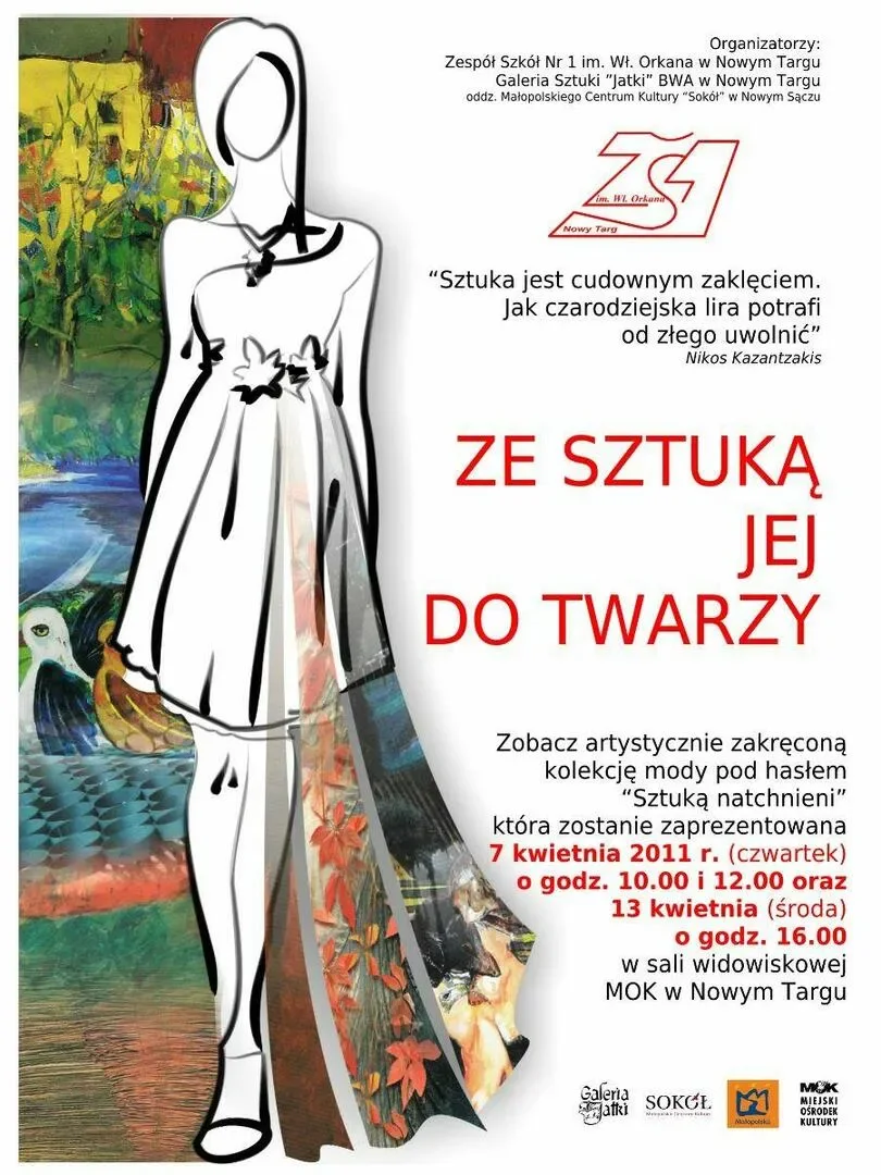 Nowy Targ zaprasza na pokazy mody pod hasłem „Sztuką natchnieni”