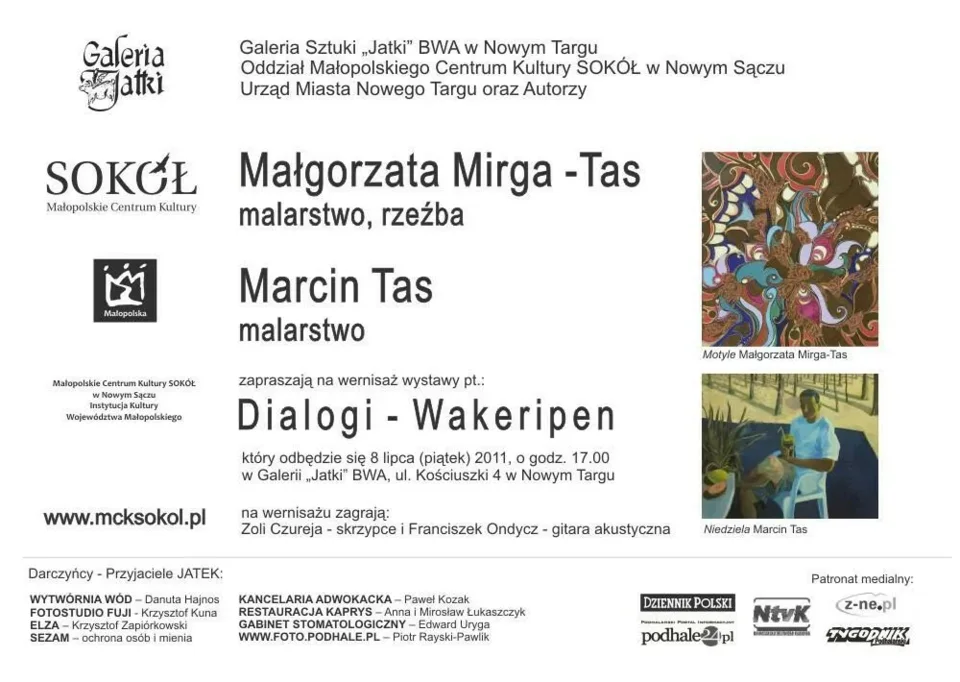 Dialogi – Wakeripen w Galerii Sztuki „Jatki” BWA w Nowym Targu