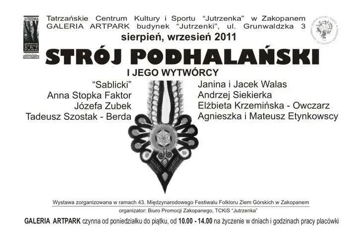 „Strój podhalański i jego wytwórcy” – wystawa w TCKiS „Jutrzenka” w Zakopanem
