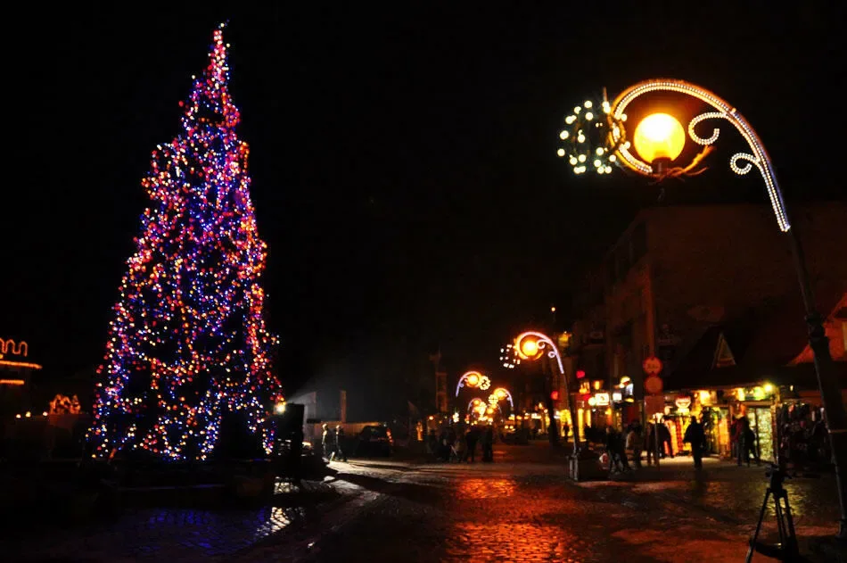Zakopane: choinka już świeci