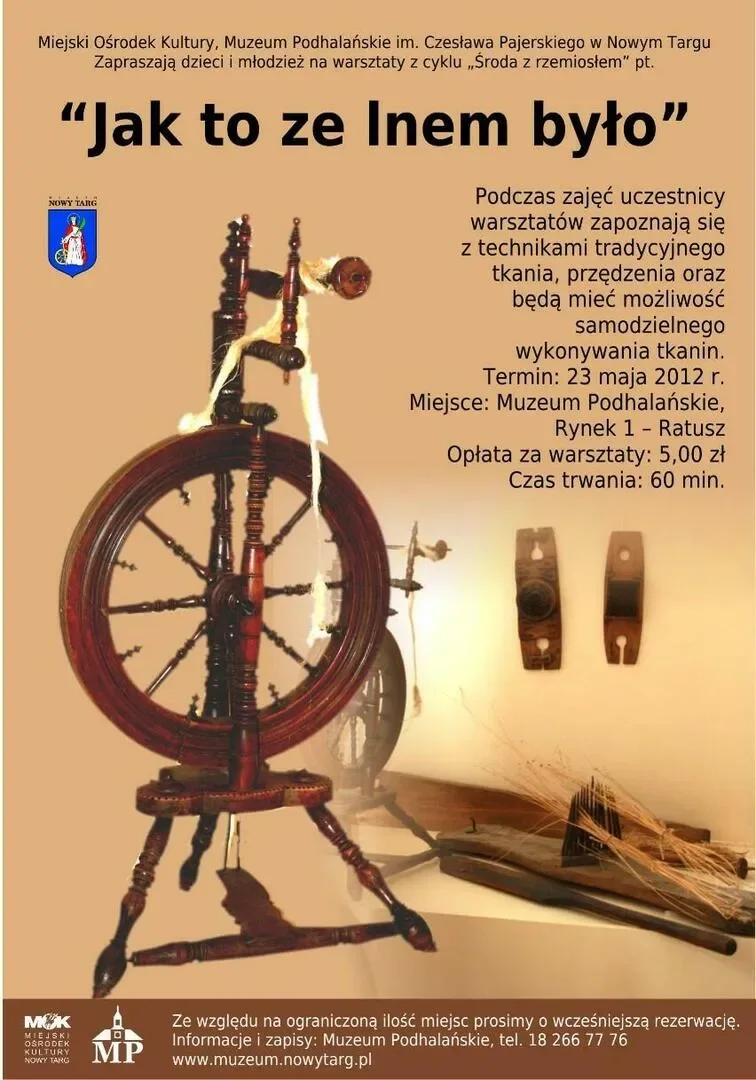 Środa z rzemiosłem "Jak to ze lnem było"