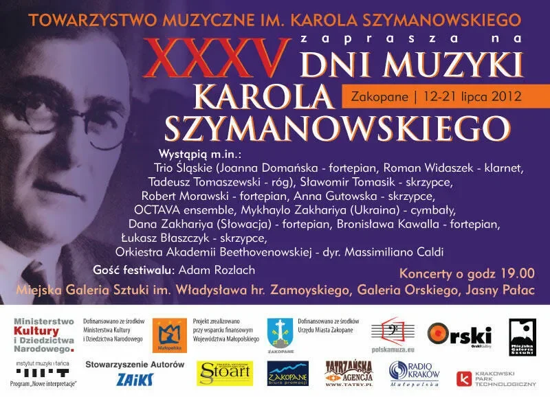 XXXV Dni Muzyki Karola Szymanowskiego w Zakopanem