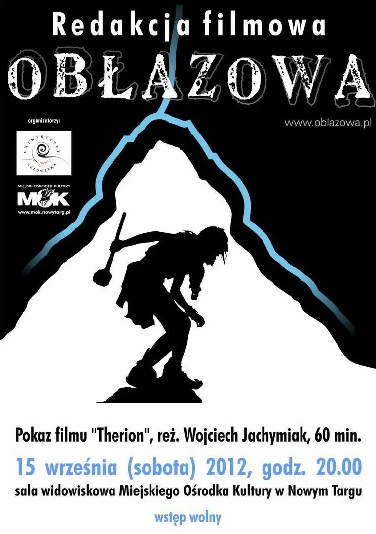 Pokaz filmu "Therion" w ramach spotkań filmowych z Redakcją filmową "Obłazowa"
