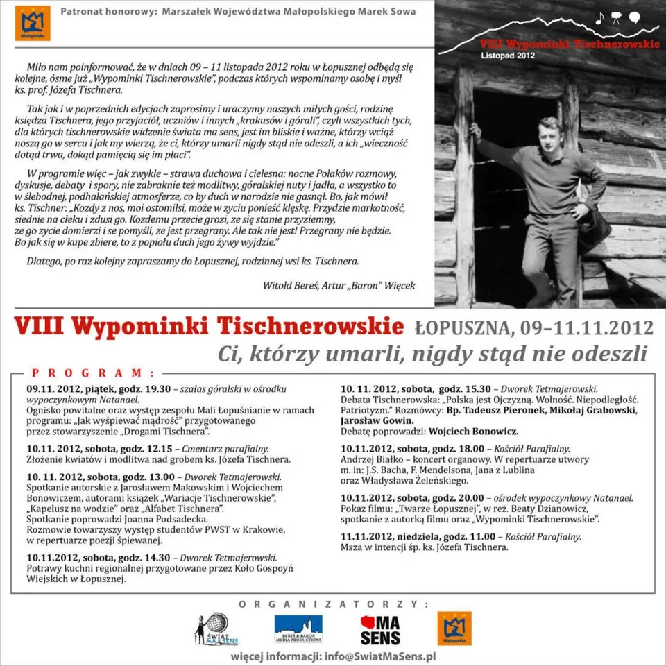 VIII WYPOMINKI TISCHNEROWSKIE W DWORZE W ŁOPUSZNEJ
