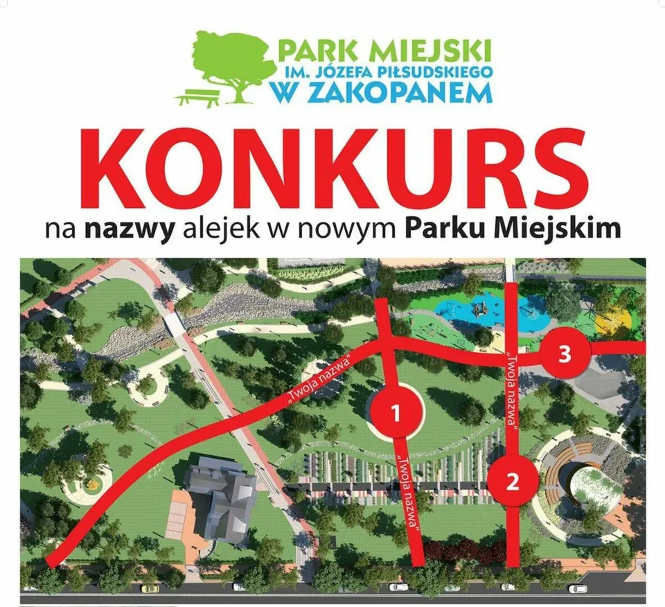 Konkurs na nazwy alejek w Parku Miejskim został rozstrzygnięty